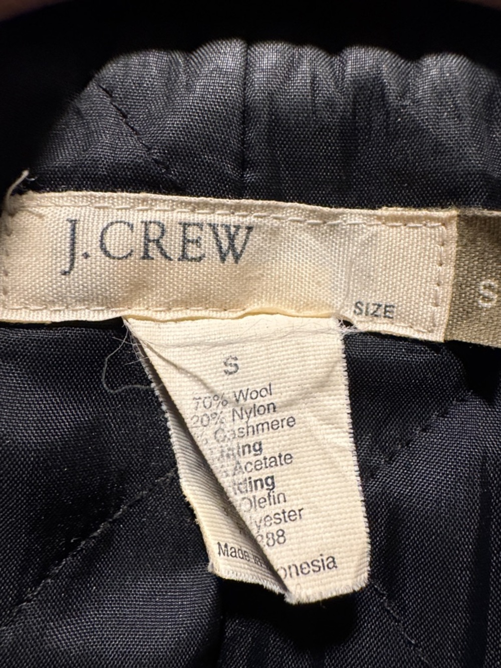 J. Crew Charcoal Wool Blend Pea Coat - Picture 3 of 11